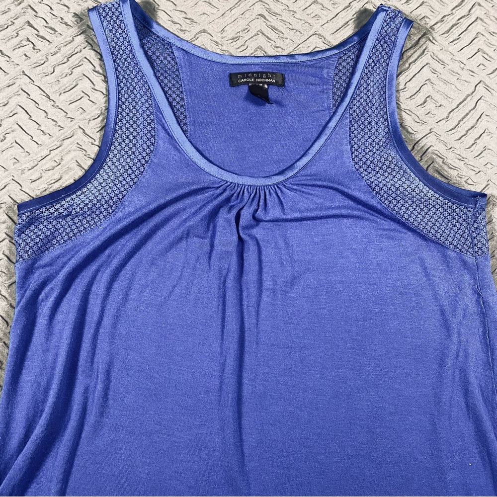 Carole Hochman Midnights Blue Loungewear Tank Size Medium